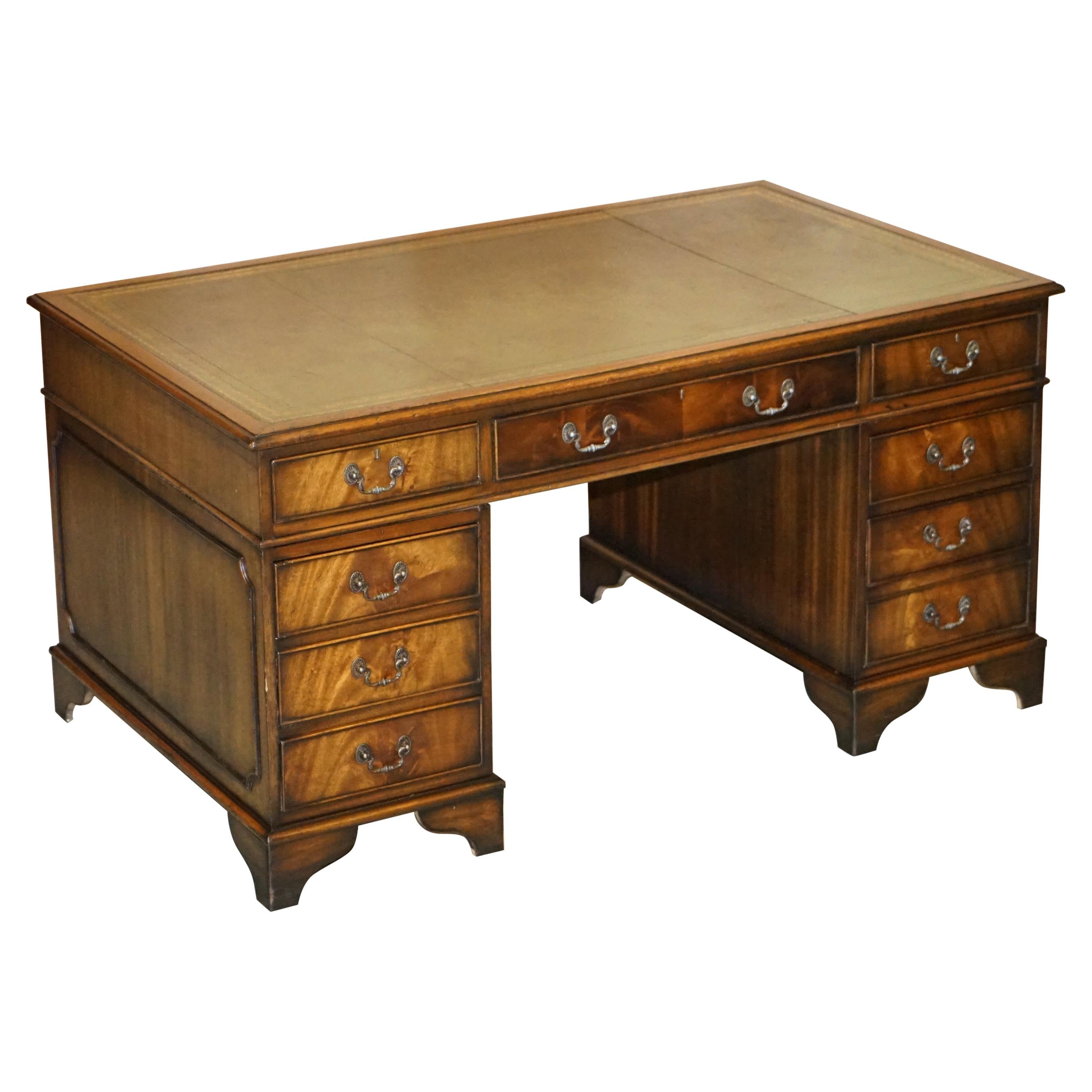 NeoClassical Style Writing Desk with Leather Top at 1stDibs