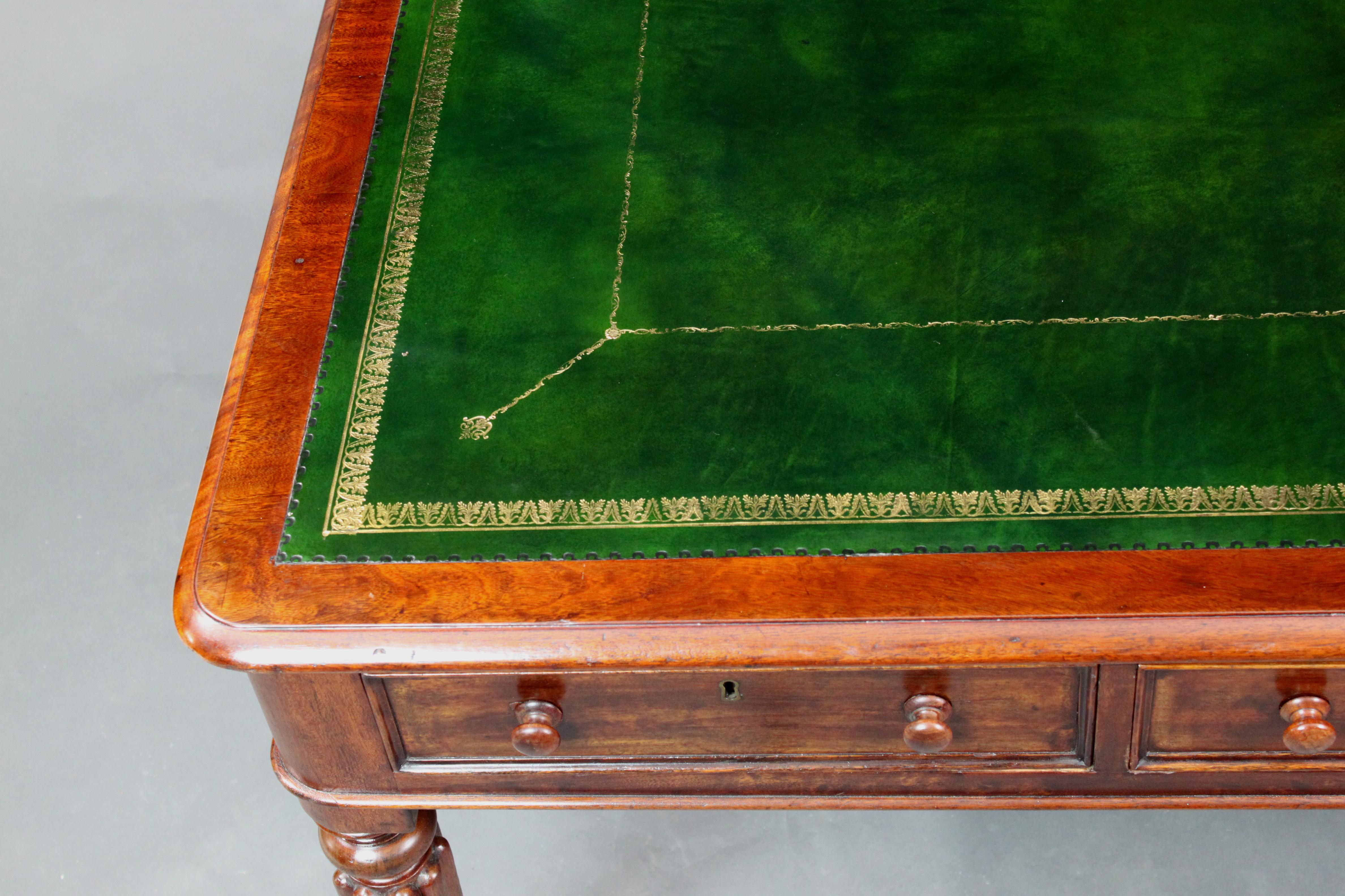 Mid-19th Century Large Mahogany Writing Table
