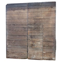 Large Main entrance door double-leaf nailed chestnut, Italy