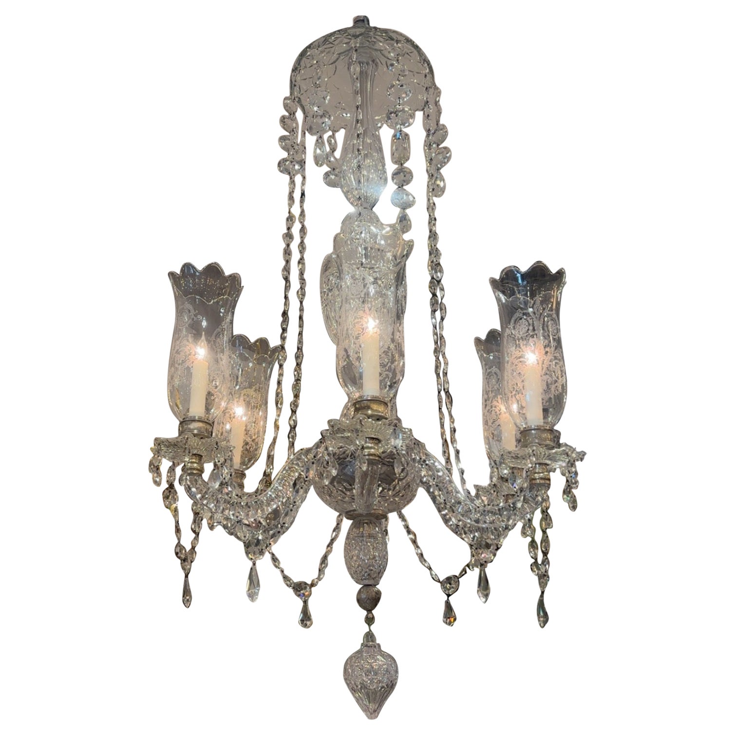Large Maison Baccarat Crystal Chandelier For Sale