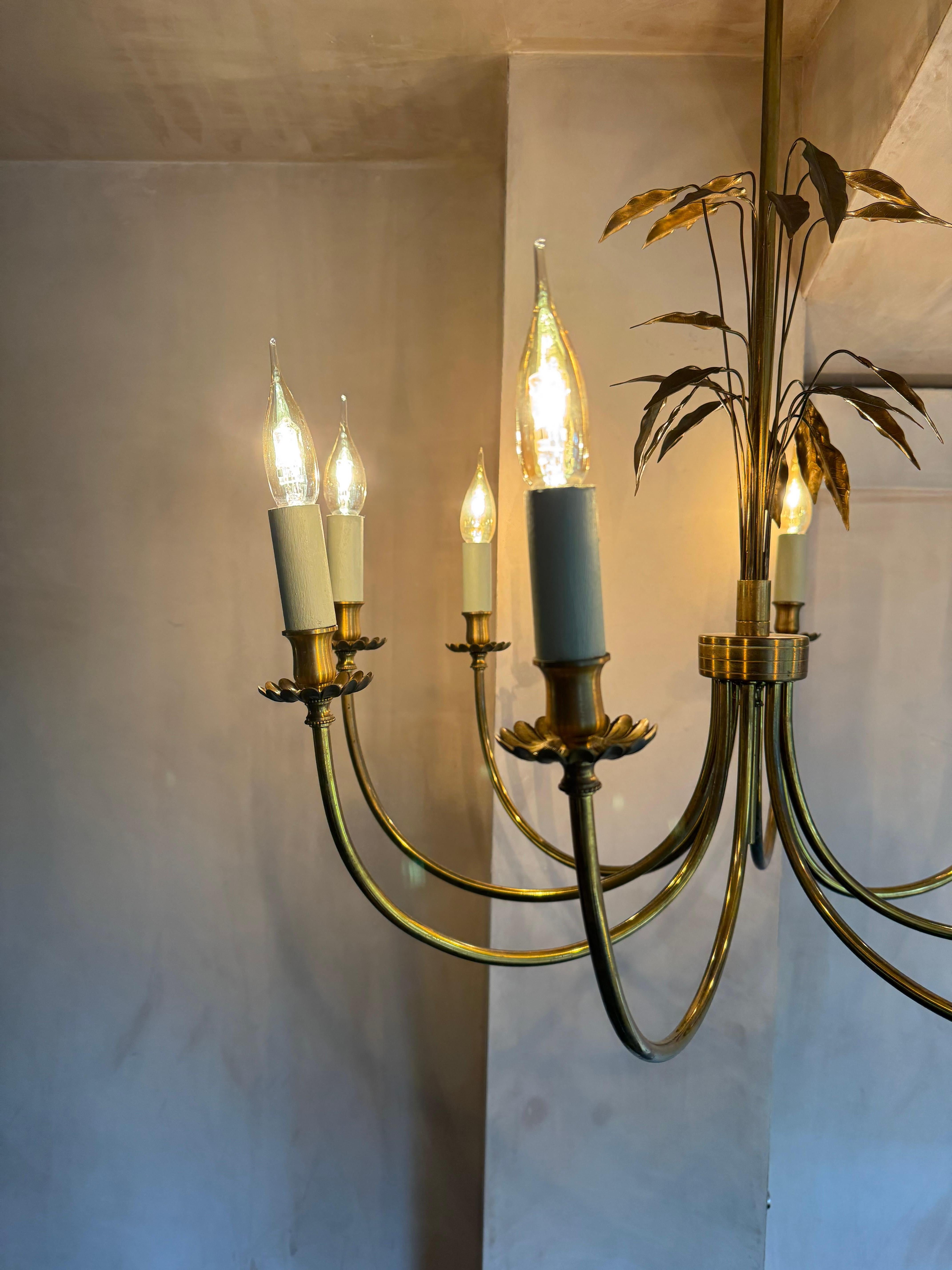 Bronzed Large Maison Charles Chandelier For Sale