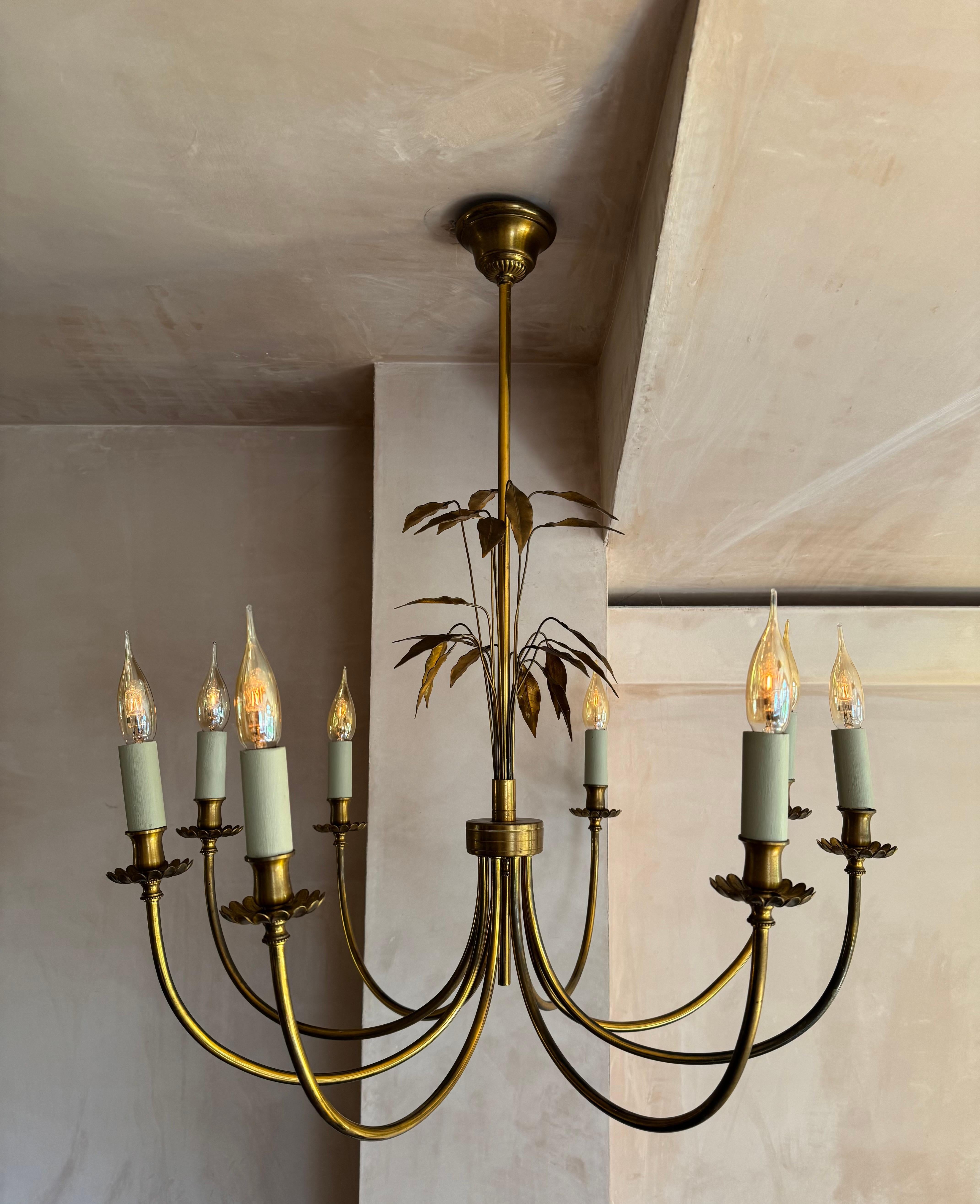 Brass Large Maison Charles Chandelier For Sale