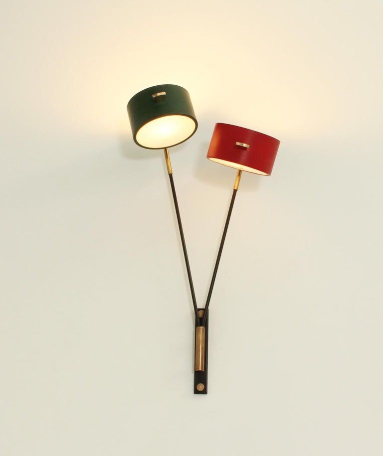 Lampadaire Design Maison Lunel - Palissandre & Laiton - Années 1950 - Style Art Déco