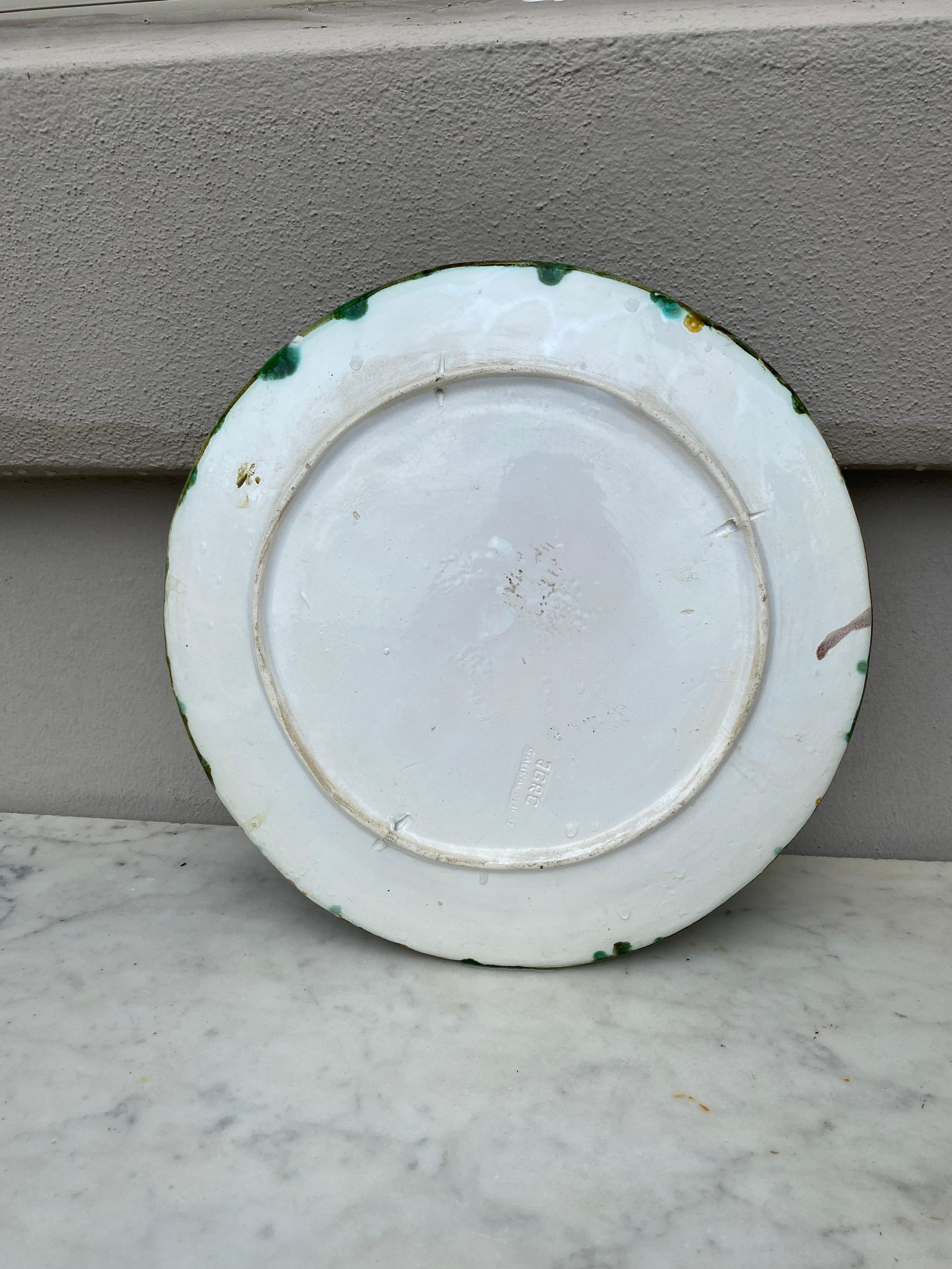 Ceramic Large Majolica Palissy Portuguese Crab Wall Platter, circa 1940 For Sale