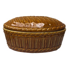Large Majolica Pate Tureen Caugant Circa 1950