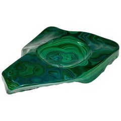 Large Malachite Ashtray or Vide-Poche