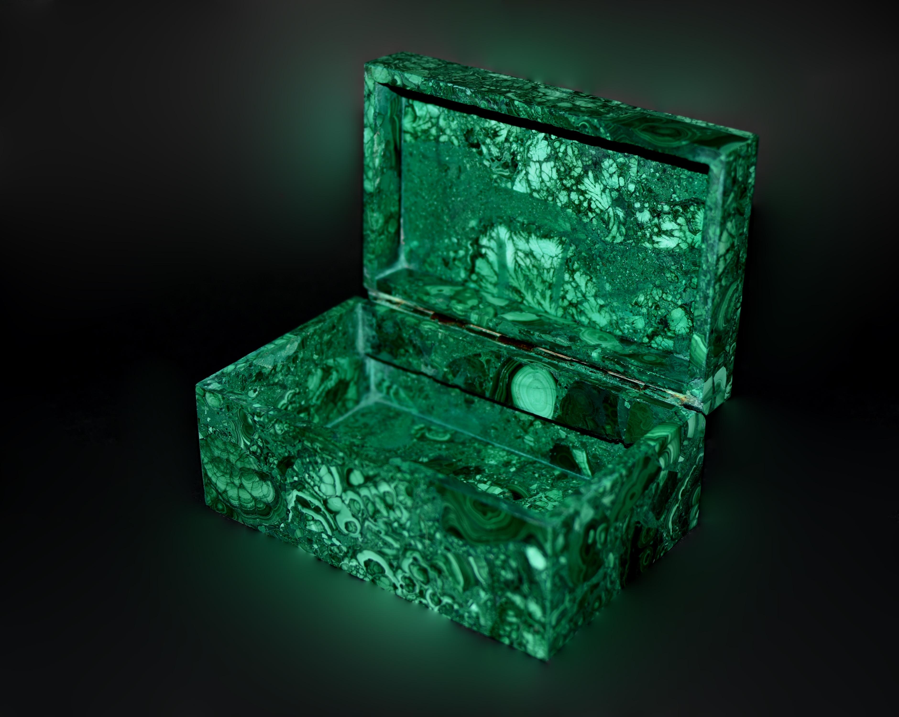 Große Malachit-Box 7
