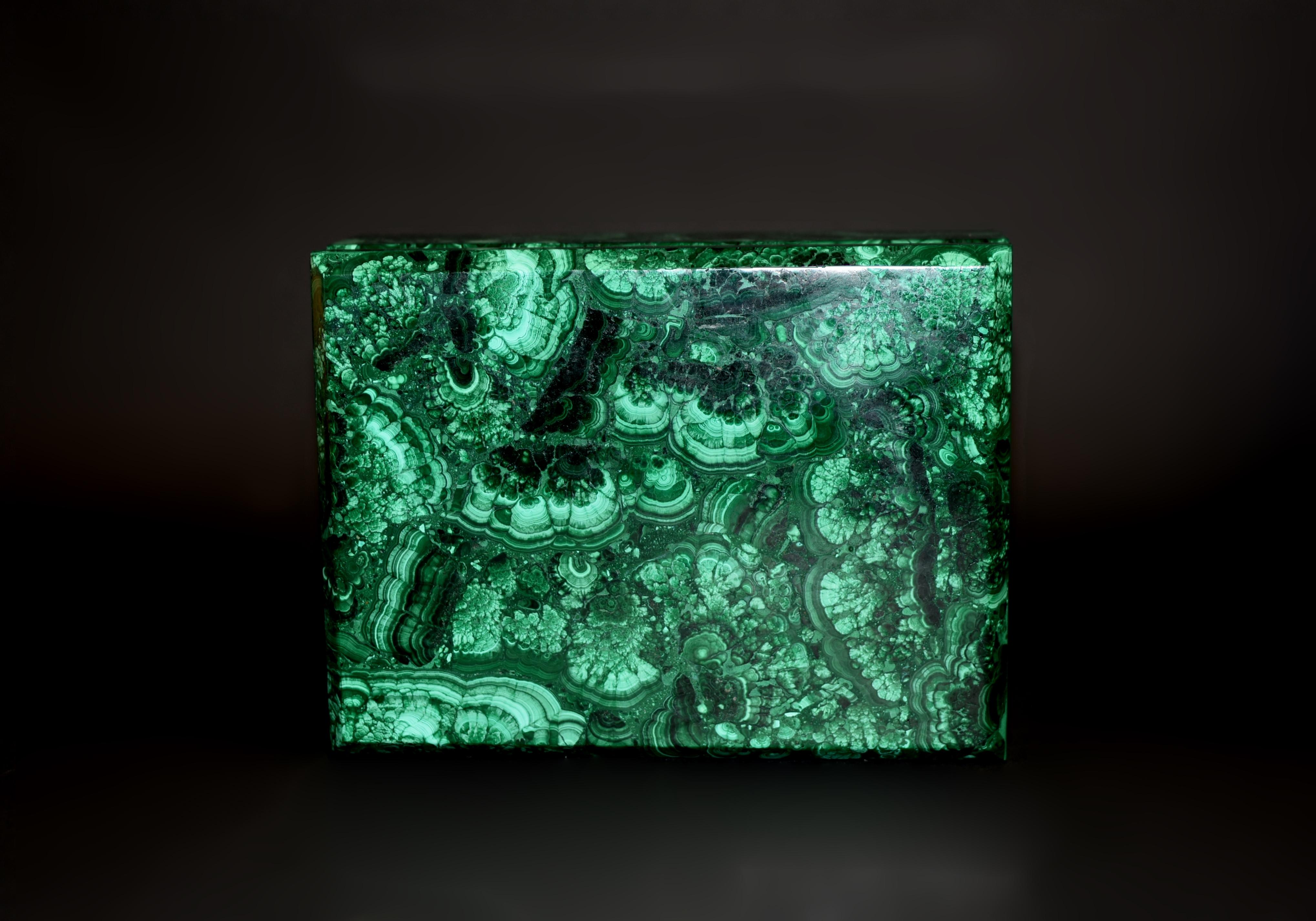 Large Malachite Box 8