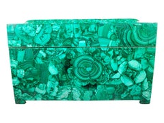 Grande scatola di malachite della metà del XX secolo