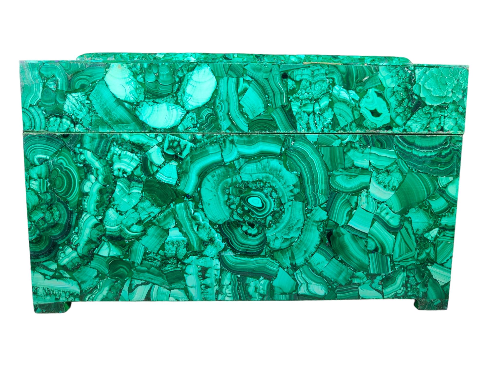 Large Malachite Box from the Mid-20th Century For Sale 6