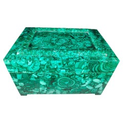 Large Malachite Box from the Mid-20th Century
