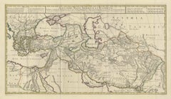 Große Karte der Eroberungen von Alexander dem Großen aus Mazedonien nach Persien und Afrika