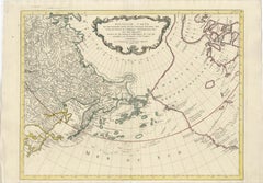 Große Karte russischer Entdeckungen in Sibirien, Alaska und dem Bering Strait, 1784