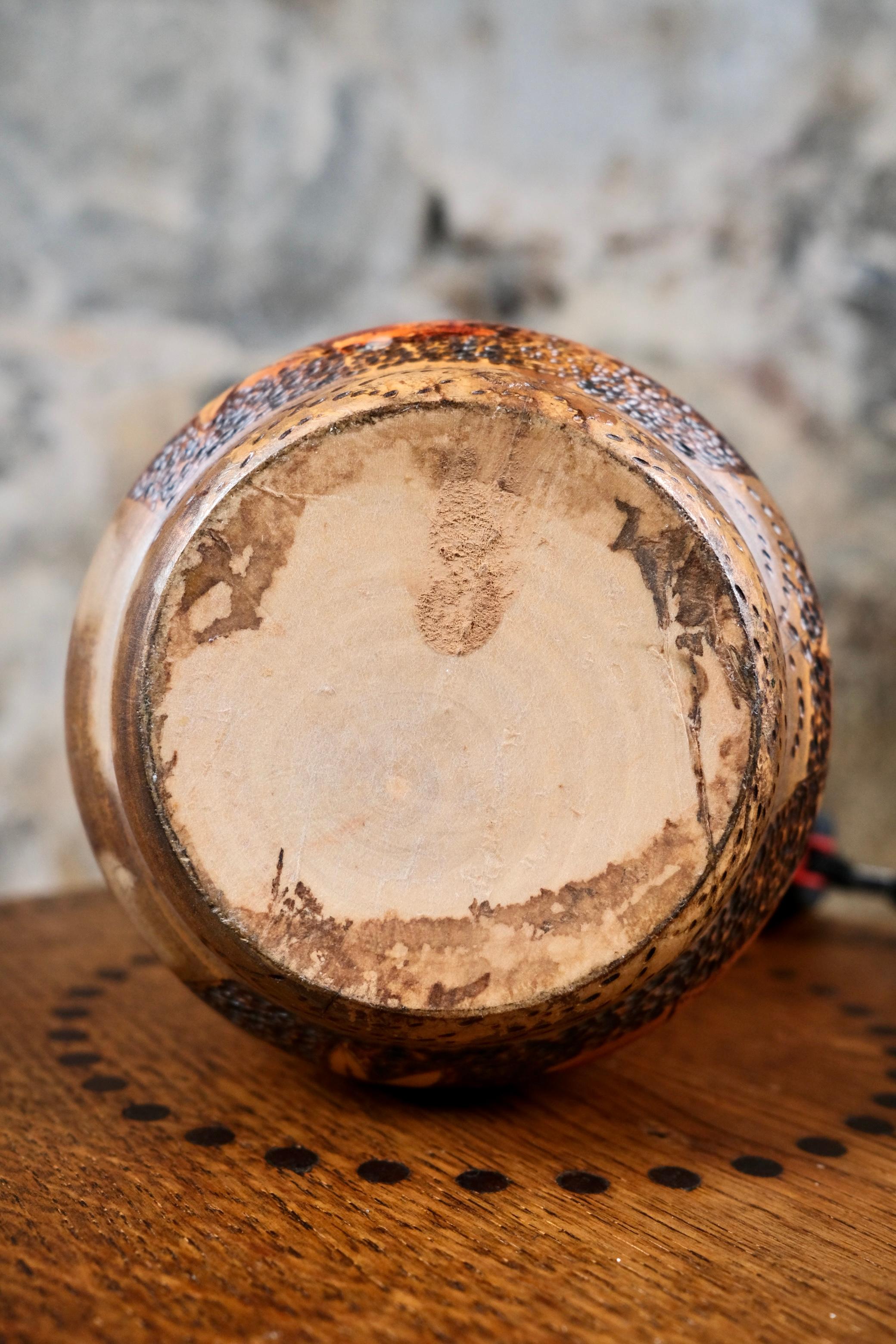 Large Maple Leaves Kokeshi by Inosuke Kobayashi, 1970s, Japan For Sale 5