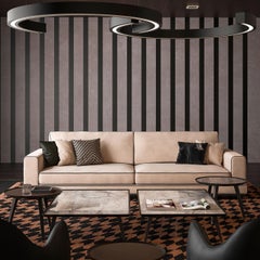 Großer Couchtisch aus Marmor und Samt