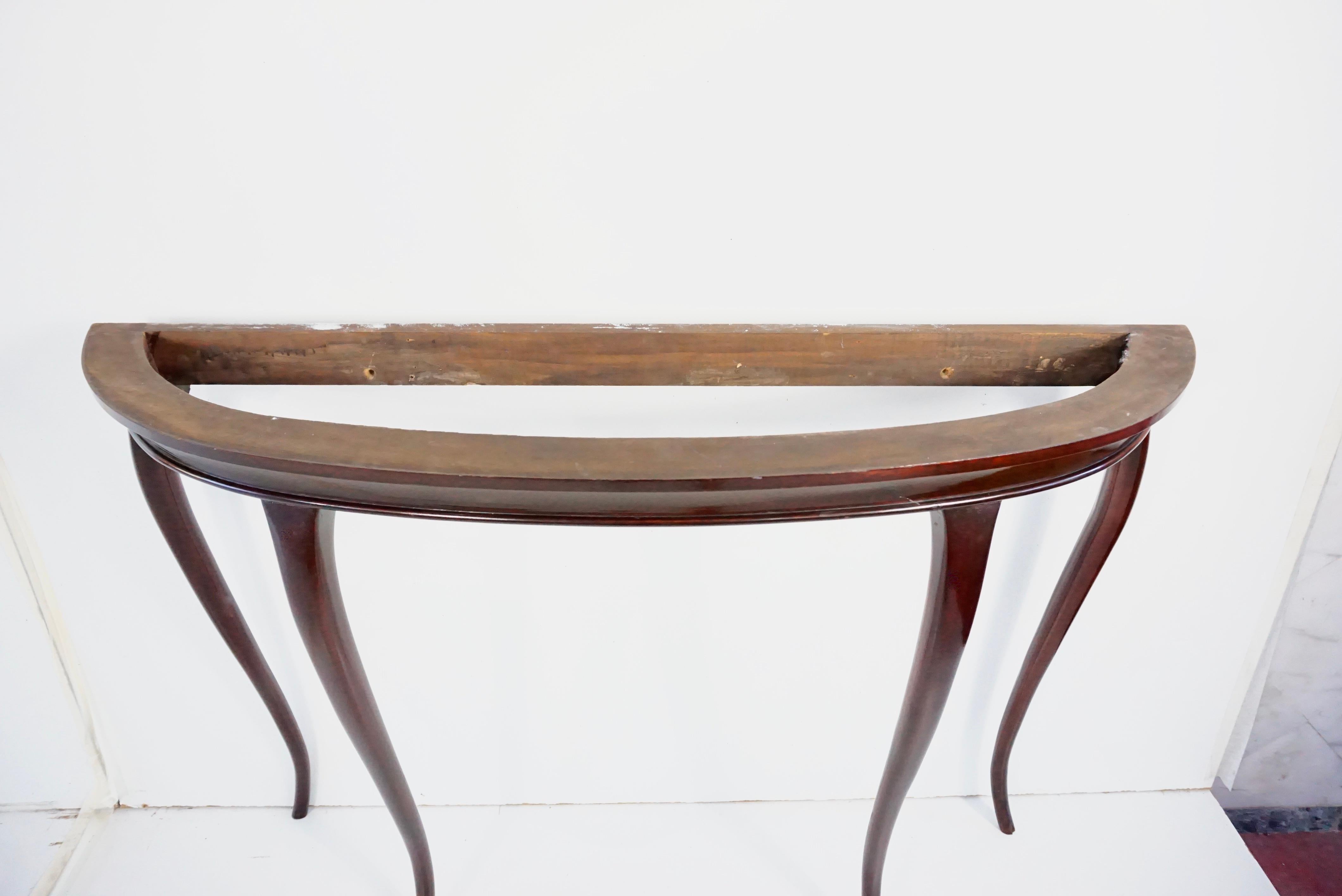Large marble and wood  Console Table by Guglielmo Ulrich, 1940 8