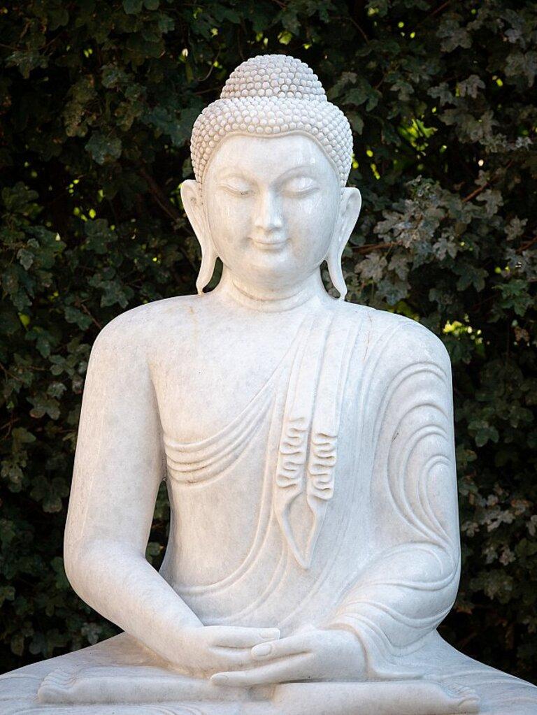 Large Marble Burmese Buddha Statue from Burma Original Buddhas For Sale