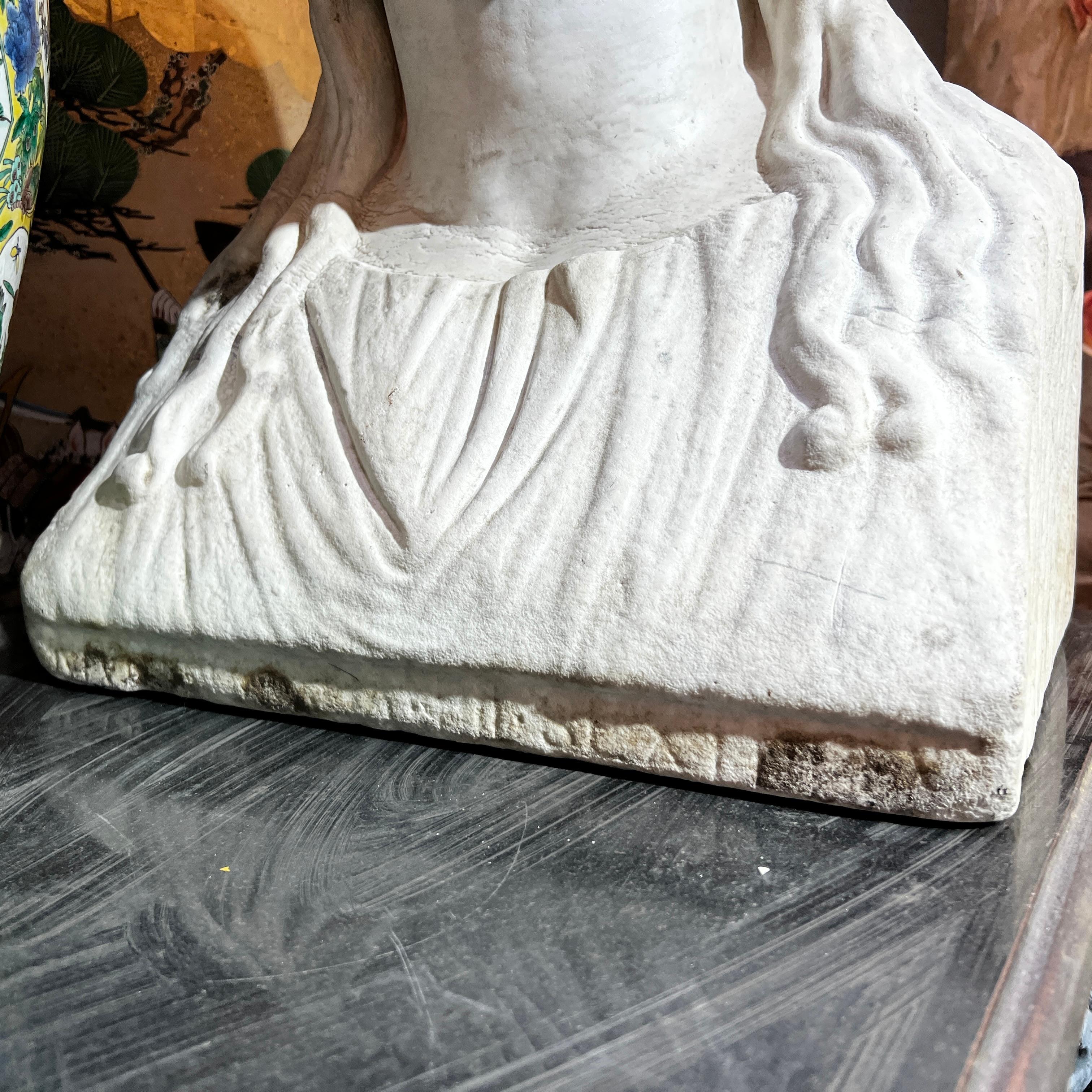 Large Marble Busts of Roman Goddesses After Herms from Hadrian's Villa 9