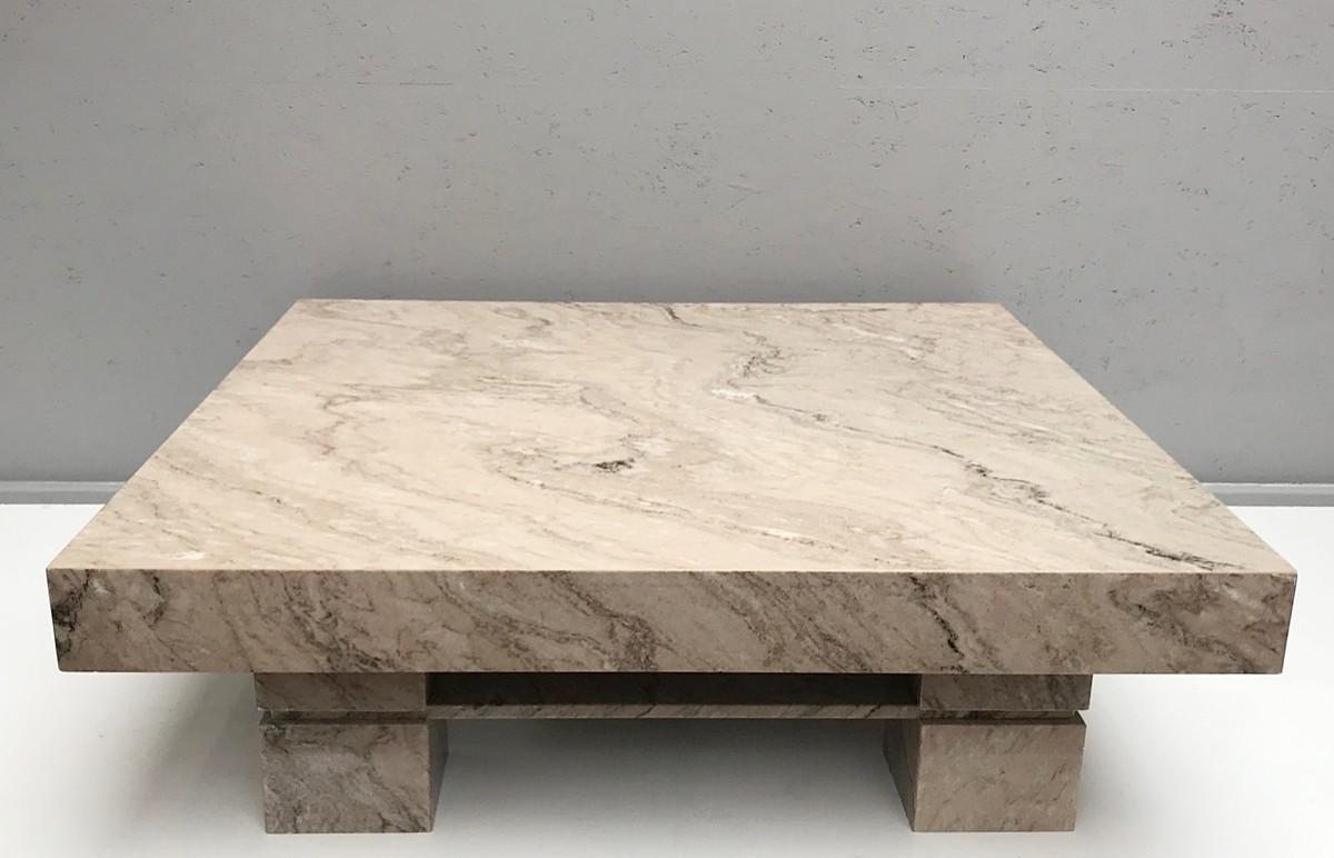 oversized marble coffee table