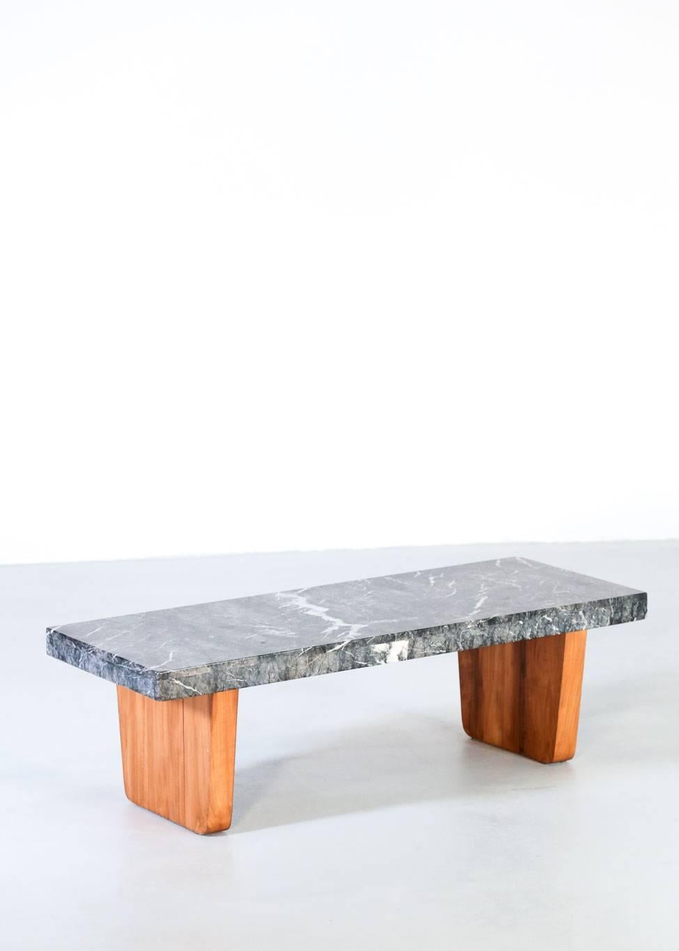 Mid-Century Modern Large Marble Coffee Table, 1960s