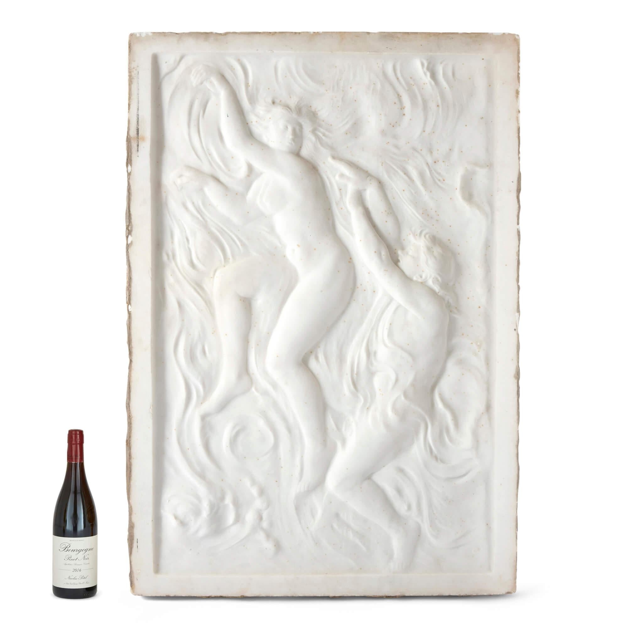 Gran panel figurativo en relieve de mármol de Pegram en Bueno estado para la venta en London, GB