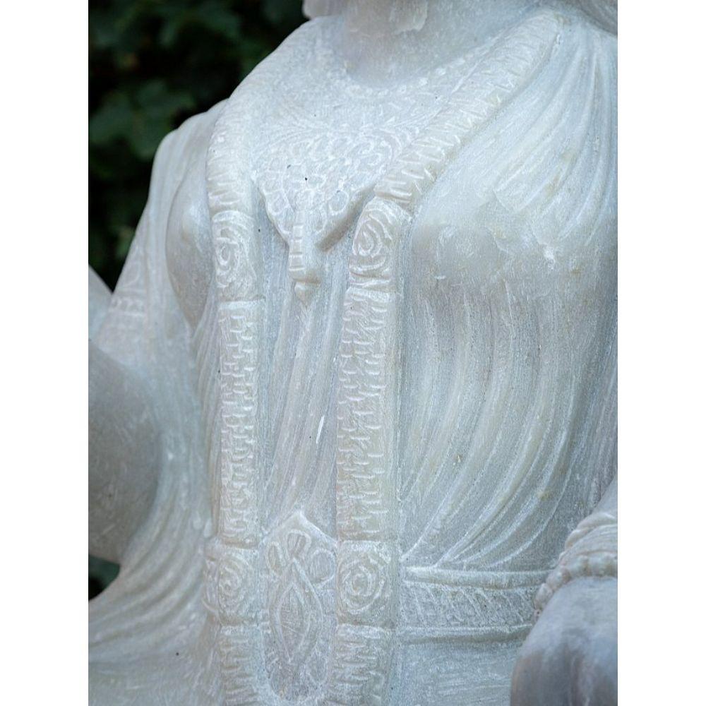 Large Marble Lakshmi Statue from India For Sale 6