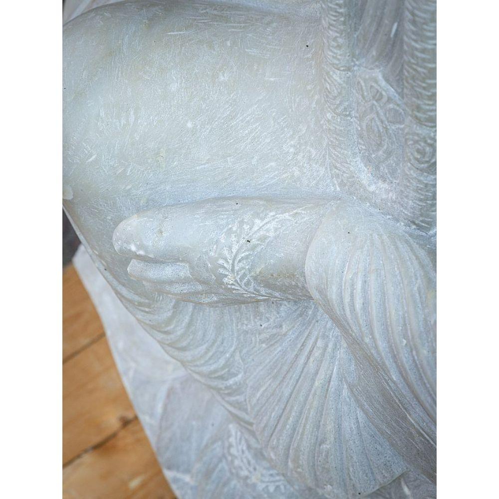 Large Marble Lakshmi Statue from India For Sale 11