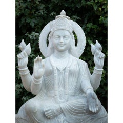 Large Marble Lakshmi Statue from India