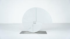 Grande sculpture en marbre par Angelo Mangiarotti pour Skipper, Italie, années 1980