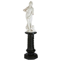 Large Marble Sculpture of a Circus Ringmistress by Antonio Natali