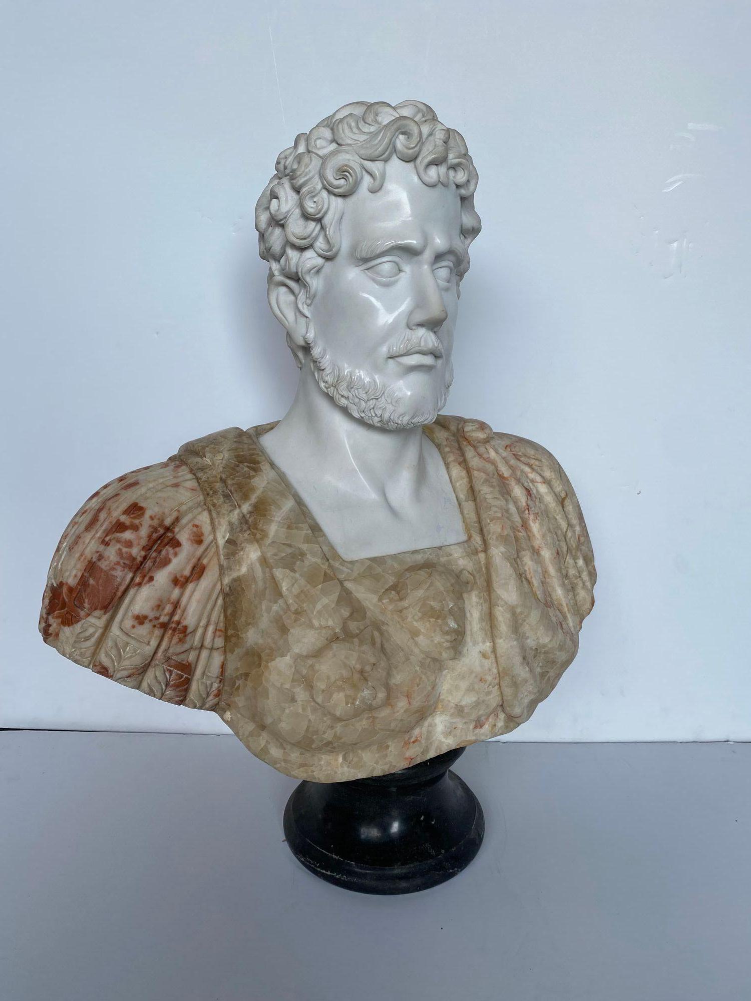 Large marble specimen of an Italian emperor. 
 
Dimensions:
 
35