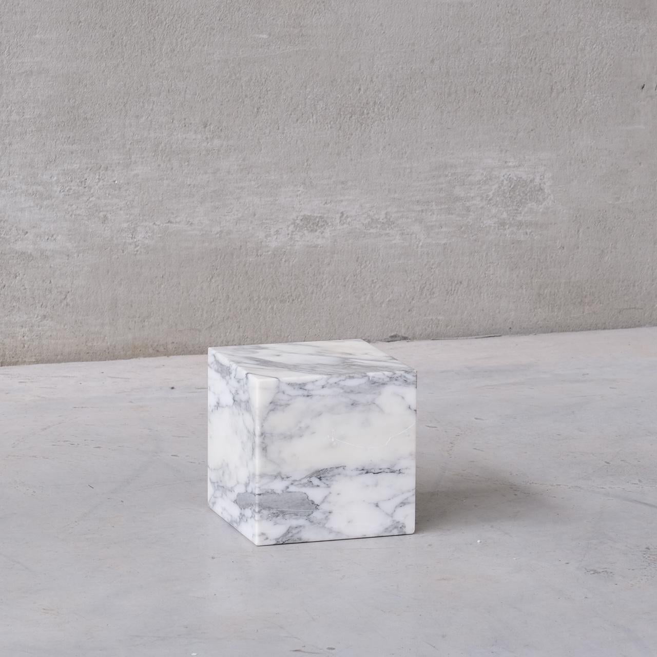 A large marble square objet. 

Belgium, circa 1970s. 

Good vintage condition. 

Heavy in weight as it is solid. 

Location: Belgium Gallery.

Dimensions: 24 H x 24 W x 24 D in cm. 

Delivery: POA

We can ship around the world. Can be