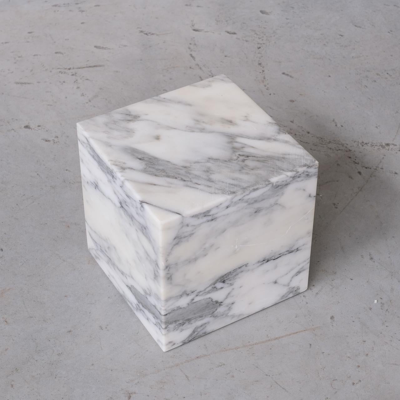 Mid-Century Modern Large Marble Square Midcentury Object For Sale
