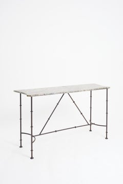 Large Marble Top Console Table