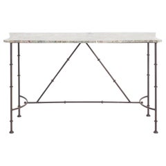 Large Marble Top Console Table Large Marble Top Console Table