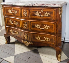 Large Marble Top Continental Commode