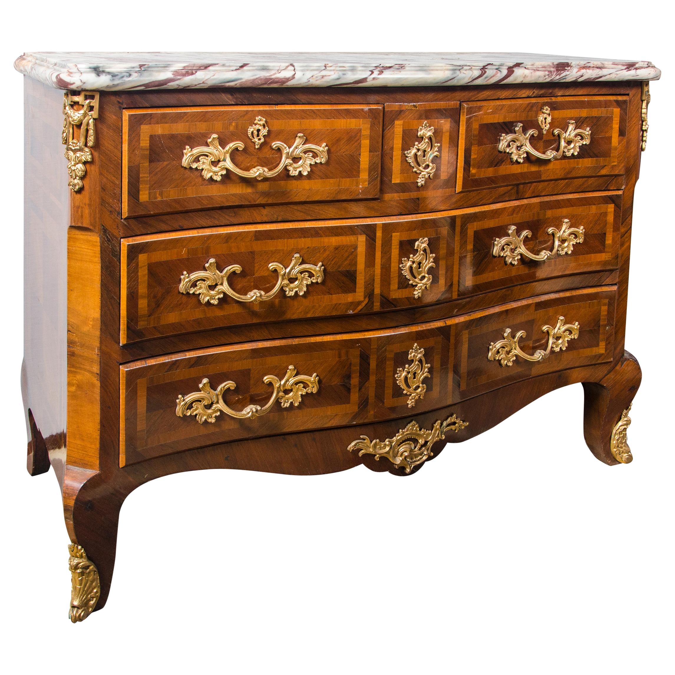Large Marble Top Continental Commode For Sale