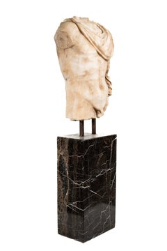 Large marble torso sculpture, 131 cm high