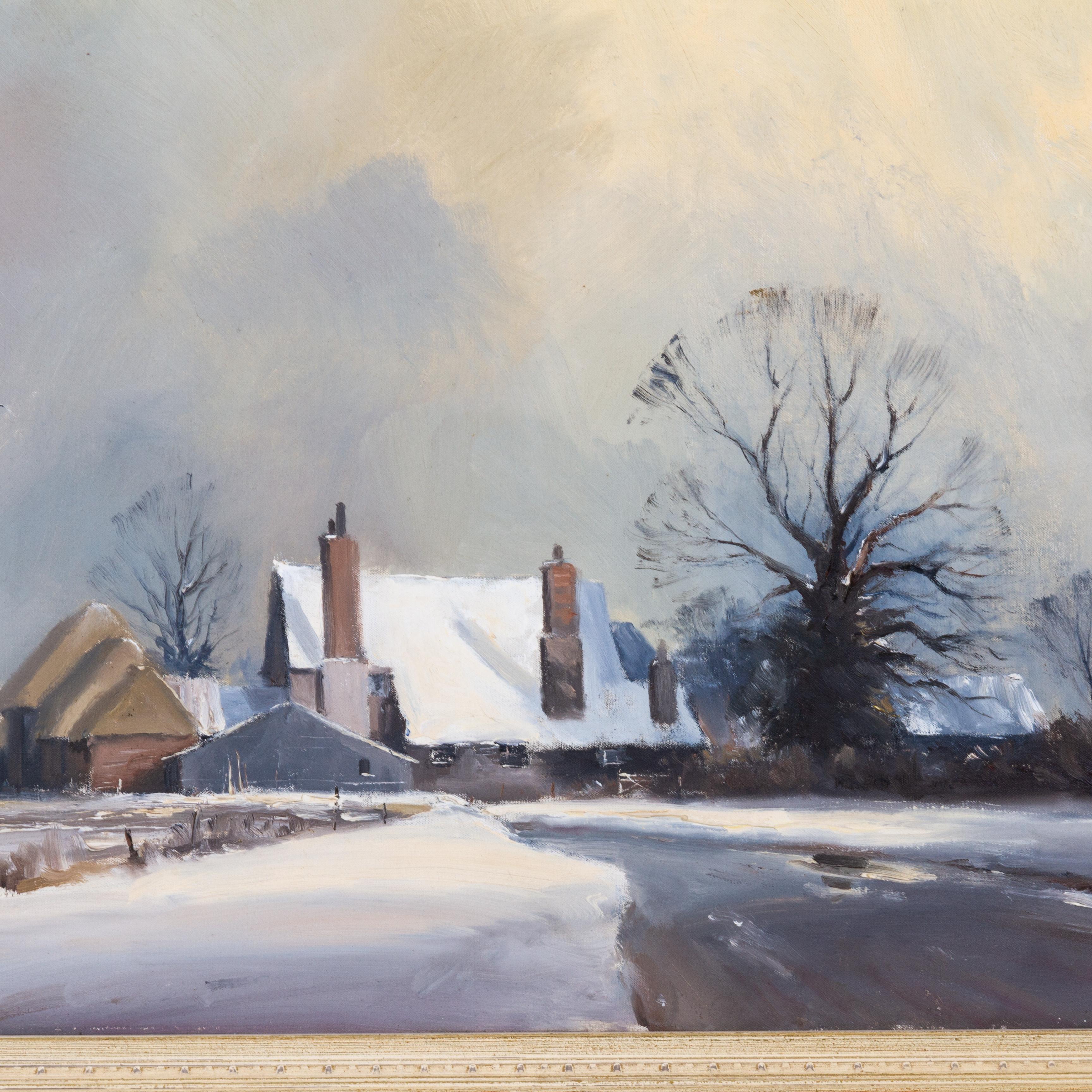 Grande dipinto ad olio di Marcus Ford (Britannico 1914-1989) firmato Paesaggio innevato 
Dimensioni: 90 x 65 cm, incorniciato.
Buone condizioni generali
Da una collezione privata.
Spedizione internazionale gratuita.
