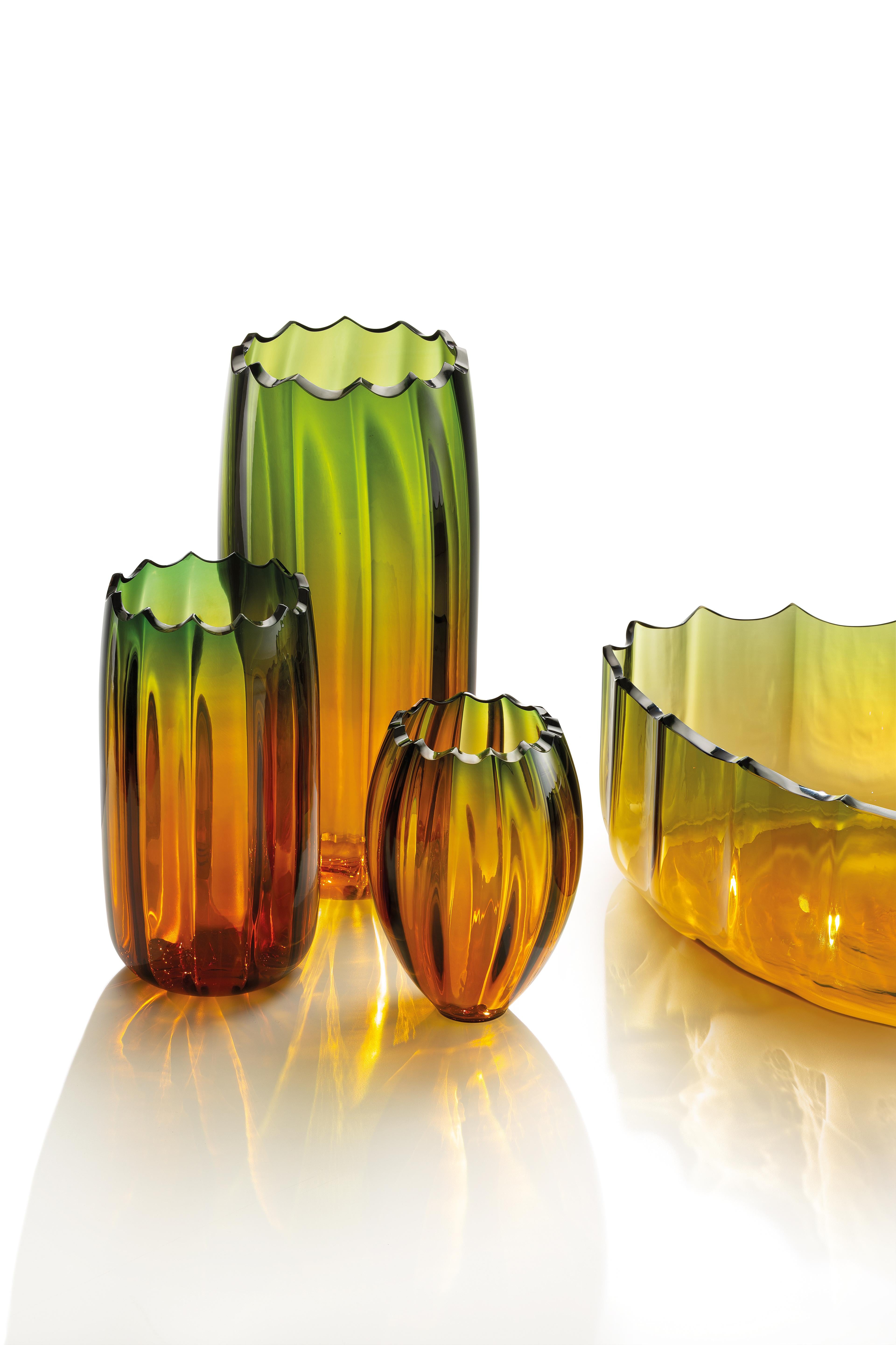 Large Mare Fonda Satinato in Murano Glass by Davide Bruno For Sale 3