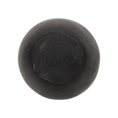 Large Maria Martinez Black Ware Pottery Jar