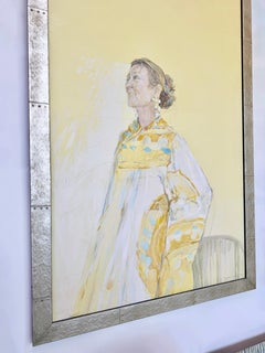 Large Marietta Peabody Tree Oil Painting Portrait, Bryan Organ (England, b 1937)