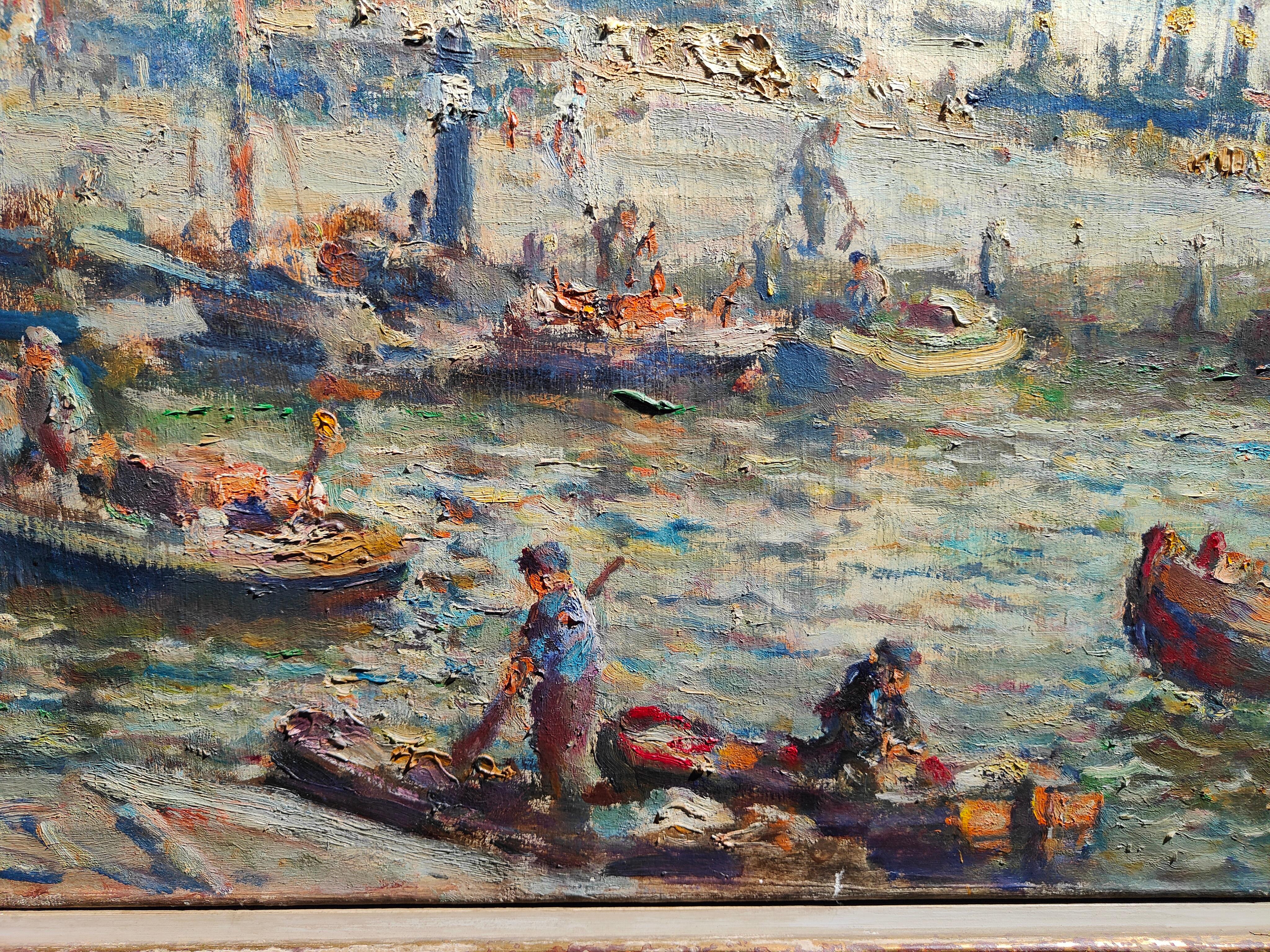 Large Marine Oil by Evert Moll Voorburg 1878-1955 the Hague For Sale 2