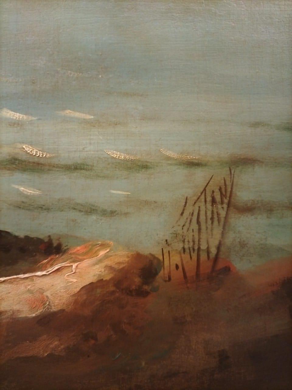 Großes Ölgemälde auf Leinwand „Breton Fisherman“, Marine, Ölgemälde, im Originalrahmen, 19. Jahrhundert im Angebot 3