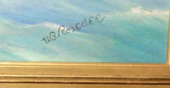 Large Marine Painting of the Frigate Essex by Will Robedee