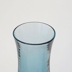 Large Mario Pinzoni Blue Sommerso Glass Vase for Seguso, Italy 1960s