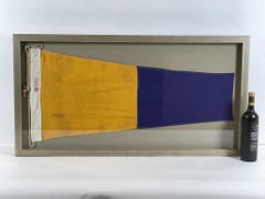 Large Maritime Signal Flag in Shadow Box Frame