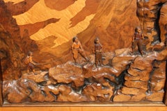 Großes Intarsienwerk mit dem Titel „la Cordée“ von Louis Thiam (1914–1973)