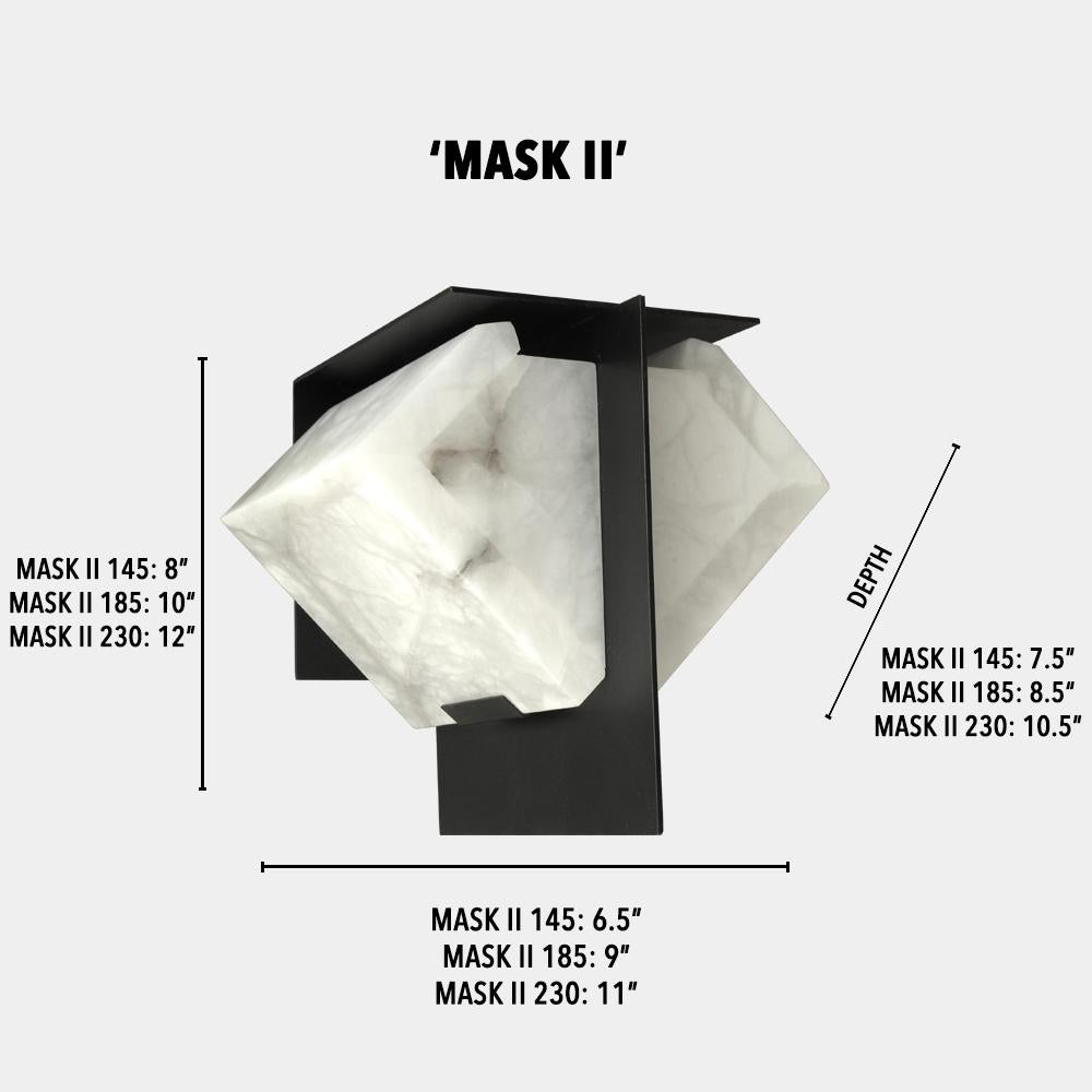 Großer Wandleuchter „Mask II“ Modell #230 aus Alabaster in der Art von Pierre Chareau im Zustand „Neu“ im Angebot in Glendale, CA