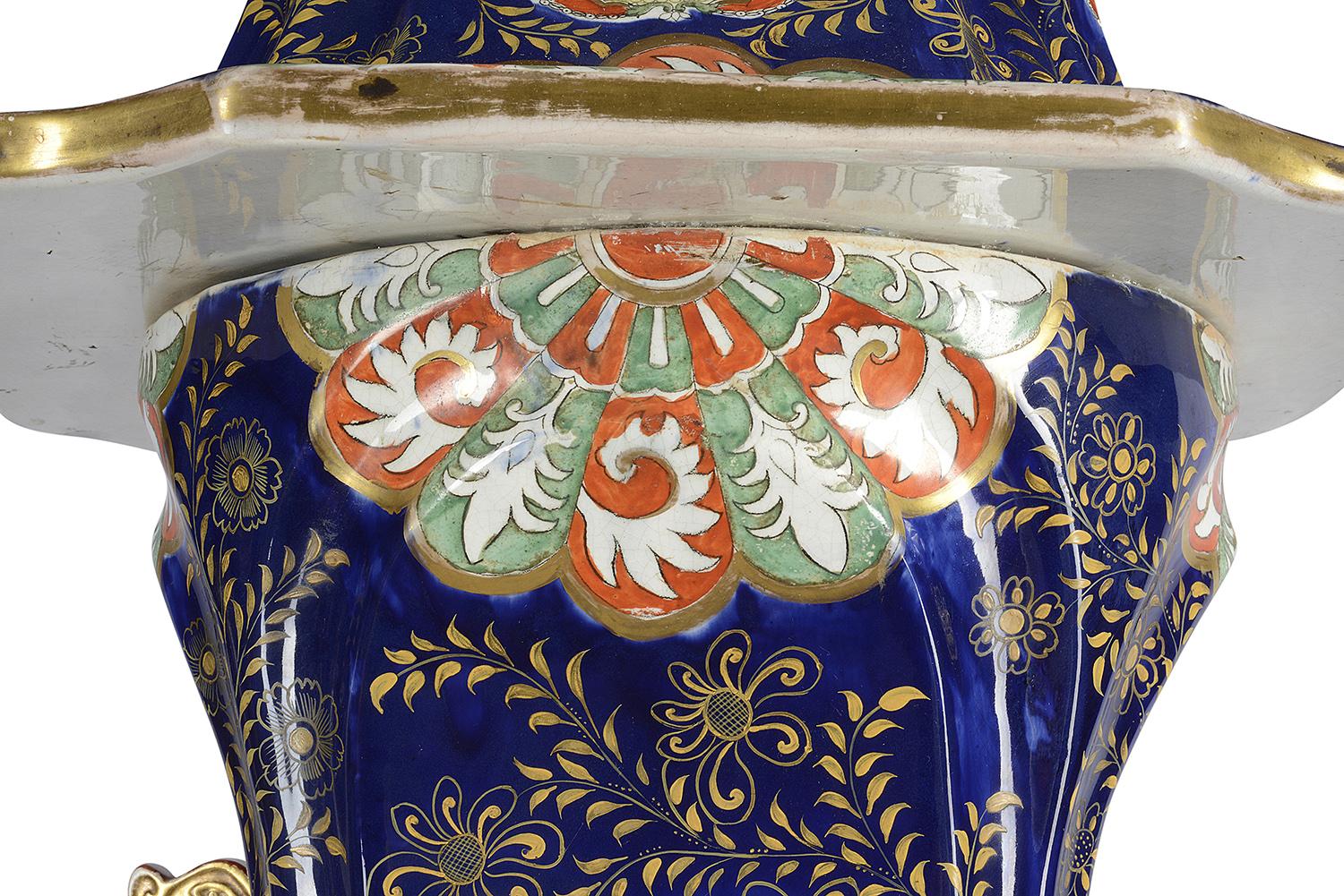 Japonisme Large Masons Iron Stone Pagoda Lidded Vase, 19th Century For Sale